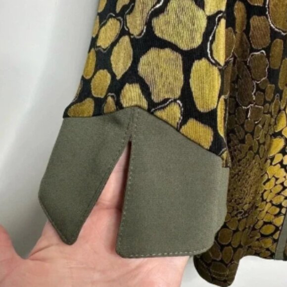 Artex Collection Crocodile Reptile Print Cardigan Blouse Size XXL - Picture 4 of 7
